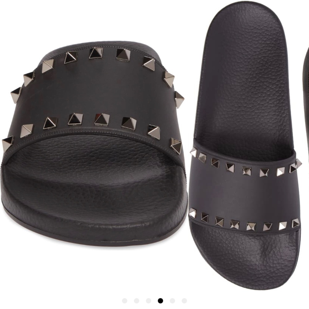 Valentino Rockstud Accents Slides